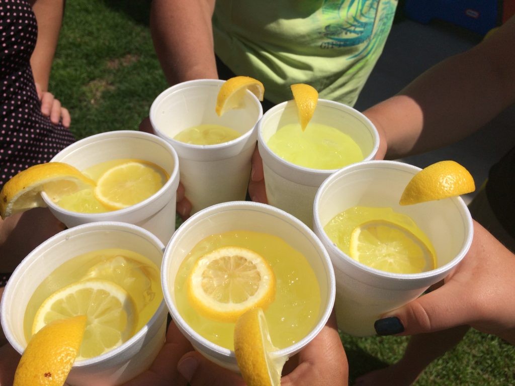 A toast to Alex at our first lemonade stand to benefit the Alex's Lemonade Stand Foundation.